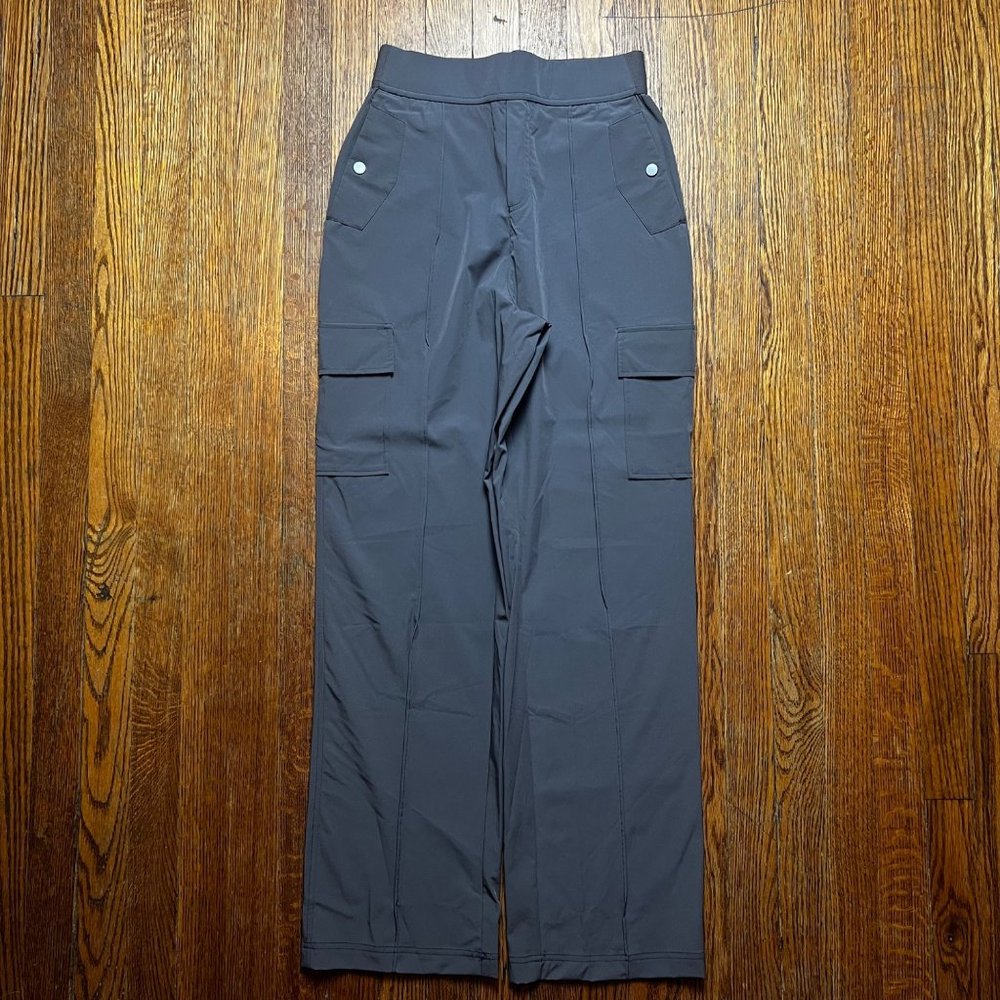 NWT Halara High Waisted Multiple Pockets Wide Leg Casual Cargo Pants Small - Picture 6 of 10